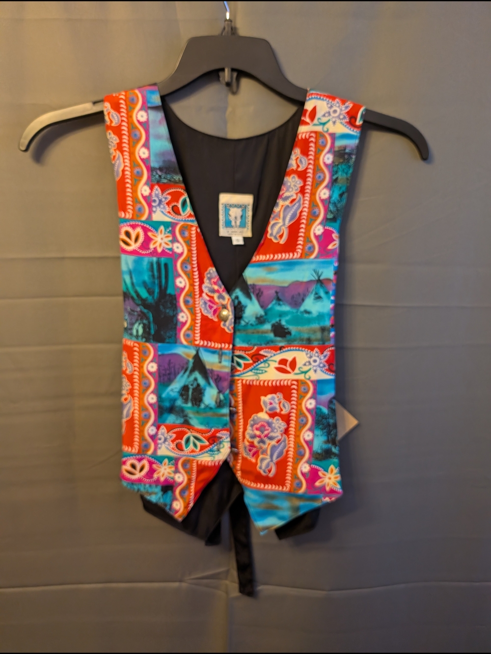 NWT Deadstock VTG 90s Desert West Sherry Holt Southwestern Vest Small